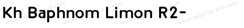 Kh Baphnom Limon R2字体转换